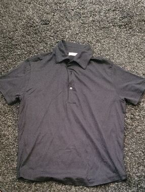 Men's Short-Sleeve Polo Shirt in Black - Classic Knit